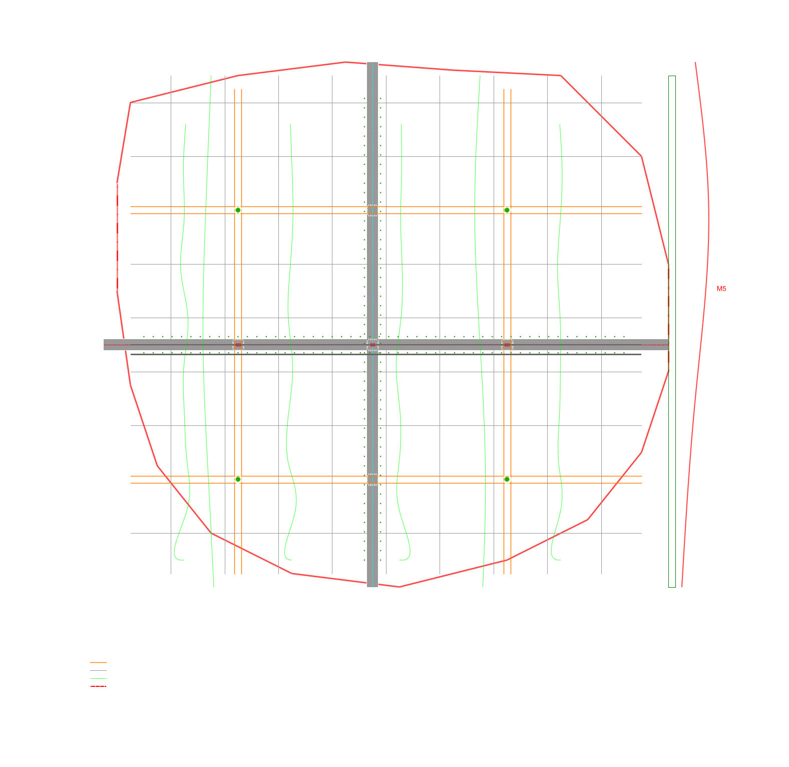 Road Hierarchy DXF Render